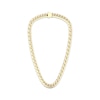 Thumbnail Image 4 of Men's Diamond Angled Curb Chain Necklace 3 ct tw 10K Yellow Gold 22&quot;