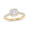 Thumbnail Image 1 of Now + Forever Lab-Grown Diamonds Round-Cut Halo Engagement Ring 1 ct tw 14K Yellow Gold