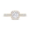 Thumbnail Image 3 of Now + Forever Lab-Grown Diamonds Round-Cut Halo Engagement Ring 1 ct tw 14K Yellow Gold