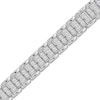 Thumbnail Image 2 of KAY Lab-Grown Diamonds Men's Link Bracelet 5 ct tw 10K White Gold 8.5&quot;
