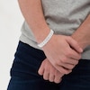 Thumbnail Image 4 of KAY Lab-Grown Diamonds Men's Link Bracelet 5 ct tw 10K White Gold 8.5&quot;