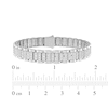 Thumbnail Image 5 of KAY Lab-Grown Diamonds Men's Link Bracelet 5 ct tw 10K White Gold 8.5&quot;