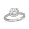 Thumbnail Image 1 of Neil Lane Round-Cut Diamond Cushion Halo Engagement Ring 1-3/8 ct tw 14K White Gold