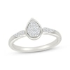 Thumbnail Image 1 of KAY Lab-Grown Diamonds Multi-Stone Pear-Shaped Promise Ring 1/5 ct tw Sterling Silver