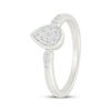 Thumbnail Image 2 of KAY Lab-Grown Diamonds Multi-Stone Pear-Shaped Promise Ring 1/5 ct tw Sterling Silver