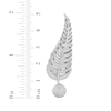 Thumbnail Image 3 of Men's Diamond Feather Brooch 1 ct tw Sterling Silver