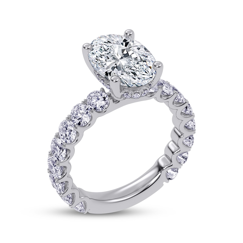 Main Image 2 of Now + Forever Oval-Cut Lab-Grown Diamond Engagement Ring 4-3/4 ct tw 14K White Gold