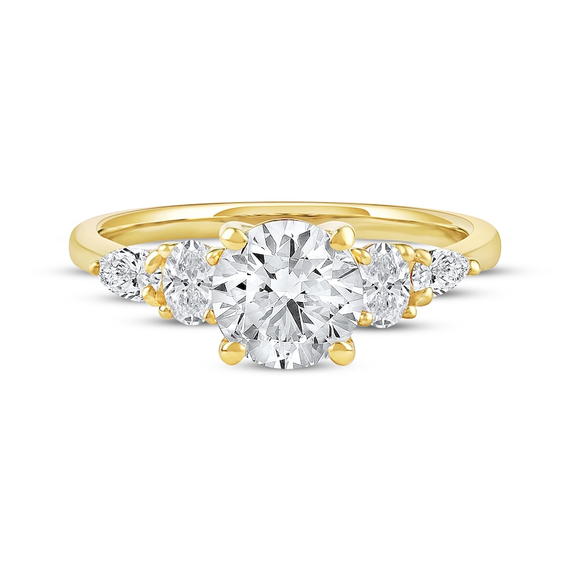 Main Image 3 of Now + Forever Lab-Grown Diamonds Round-Cut Engagement Ring 2 ct tw 14K Yellow Gold