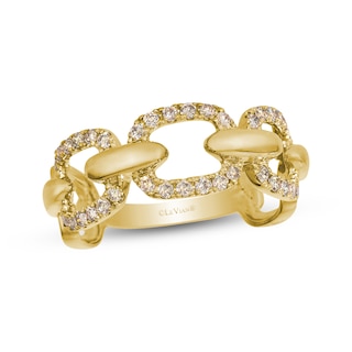 Le Vian Chain Link Ring 3/8 ct tw Diamonds 14K Honey Gold