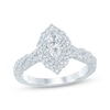 Thumbnail Image 1 of Now + Forever Marquise-Cut Diamond Double-Halo Engagement Ring 1 ct tw 14K White Gold