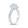 Thumbnail Image 2 of Now + Forever Marquise-Cut Diamond Double-Halo Engagement Ring 1 ct tw 14K White Gold