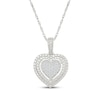 Thumbnail Image 2 of Multi-Diamond Heart-Shaped Gift Set 1/4 ct tw Sterling Silver