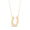 Thumbnail Image 2 of Horseshoe Necklace 10K Yellow Gold 18&quot;