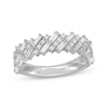 Thumbnail Image 1 of Neil Lane Artistry Baguette & Round-Cut Lab-Grown Diamond Anniversary Ring 1 ct tw 14K White Gold