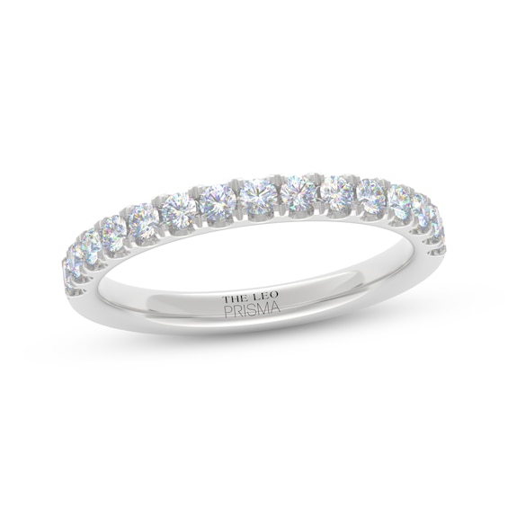 THE LEO Prisma Diamond Wedding Band 1/2 ct tw 14K White Gold