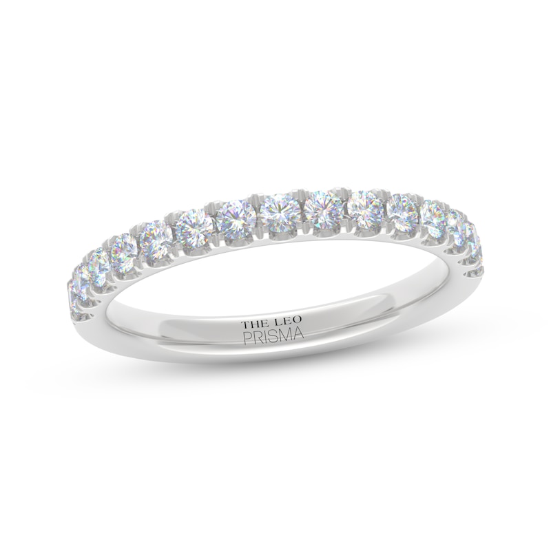 Main Image 1 of THE LEO Prisma Diamond Wedding Band 1/2 ct tw 14K White Gold