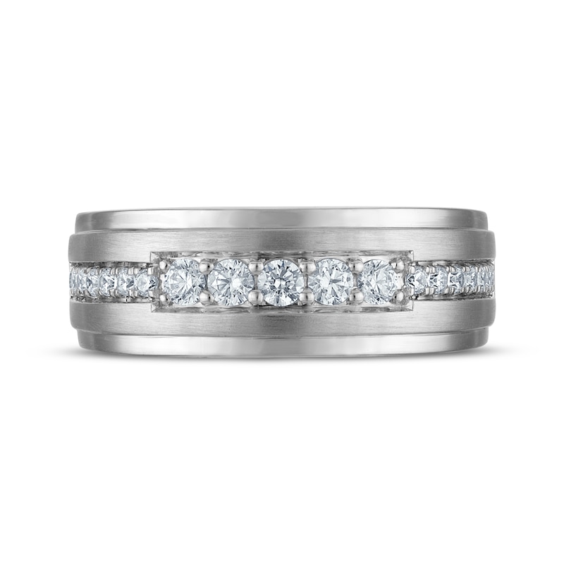 Main Image 3 of Now + Forever Men's Diamond Wedding Band 1/2 ct tw 10K White Gold
