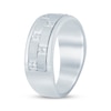 Thumbnail Image 2 of Now + Forever Men's Diamond Satin Finish Wedding Band 1/8 ct tw 10K White Gold