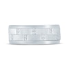 Thumbnail Image 3 of Now + Forever Men's Diamond Satin Finish Wedding Band 1/8 ct tw 10K White Gold