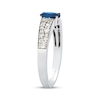 Thumbnail Image 2 of Le Vian Oval-Cut Blue Sapphire Ring 3/8 ct tw Diamonds 14K Vanilla Gold