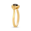 Thumbnail Image 2 of Le Vian Oval-Cut Chocolate Quartz & Diamond Accent Star Ring 14K Honey Gold