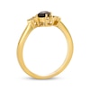 Thumbnail Image 3 of Le Vian Oval-Cut Chocolate Quartz & Diamond Accent Star Ring 14K Honey Gold