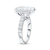 Thumbnail Image 2 of Now + Forever Lab-Grown Diamonds Emerald-Cut Hidden Halo Engagement Ring 6-3/4 ct tw 14K White Gold