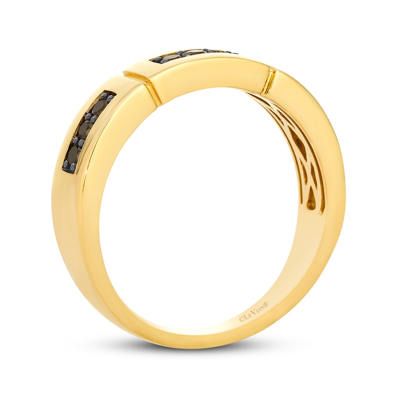 Main Image 3 of Le Vian Men's Diamond Ring 1/3 ct tw 14K Honey Gold