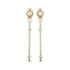 Thumbnail Image 2 of KAY x Rocksbox Lab-Grown Diamond Front-Back Chain Dangle Earrings 1/8 ct tw 24K Yellow Gold Vermeil Sterling Silver