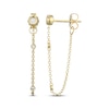 Thumbnail Image 3 of KAY x Rocksbox Lab-Grown Diamond Front-Back Chain Dangle Earrings 1/8 ct tw 24K Yellow Gold Vermeil Sterling Silver