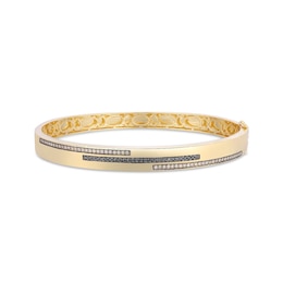 Le Vian Men's Diamond Three-Row Bangle Bracelet 5/8 ct tw 14K Honey Gold 8"