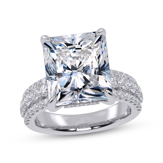 KAY Signature Collection Radiant-Cut Lab-Grown Diamond Engagement Ring 6 ct tw 14K White Gold