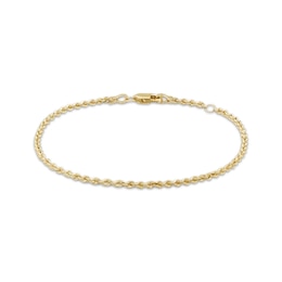Children's Rope Chain Bracelet Semi-Solid 14K Yellow Gold 6.5"