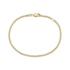 Thumbnail Image 2 of Children's Rope Chain Bracelet Semi-Solid 14K Yellow Gold 6.5"