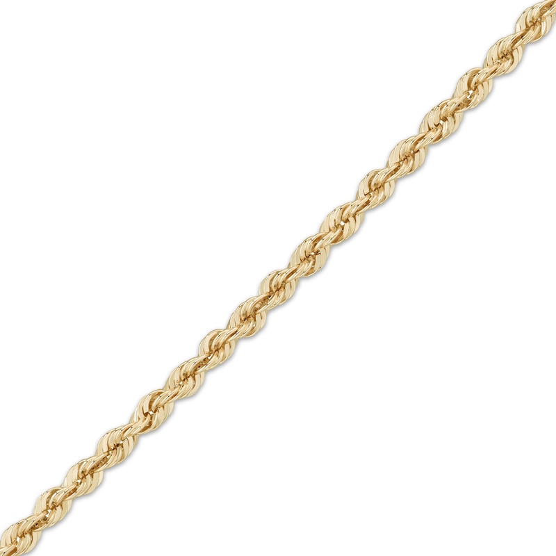 Main Image 3 of Children's Rope Chain Bracelet Semi-Solid 14K Yellow Gold 6.5"