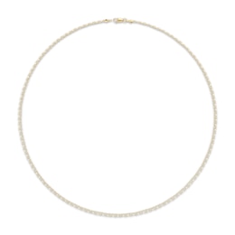 Double-Strand Singapore & Valentino Chain Necklace Solid 10K Yellow Gold 18"