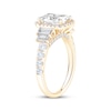 Thumbnail Image 2 of Now + Forever Lab-Grown Diamonds Radiant-Cut Halo Engagement Ring 3-1/5 ct tw 14K Yellow Gold