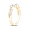 Thumbnail Image 2 of Now + Forever Round & Marquise-Cut Diamond Two-Row Anniversary Ring 1/2 ct tw 10K Yellow Gold