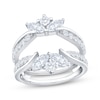 Thumbnail Image 1 of Now + Forever Lab-Grown Diamonds Marquise & Round-Cut Enhancer Ring 1-1/2 ct tw 14K White Gold