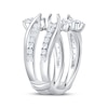 Thumbnail Image 2 of Now + Forever Lab-Grown Diamonds Marquise & Round-Cut Enhancer Ring 1-1/2 ct tw 14K White Gold