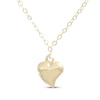 Thumbnail Image 1 of Abstract Heart Necklace 10K Yellow Gold 18"