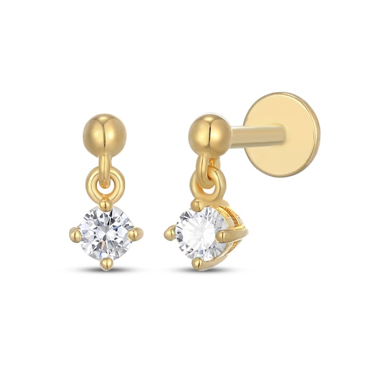 Rocksbox Lab-Grown Diamond Drop Earrings 1/6 ct tw 24K Yellow Gold Vermeil Sterling Silver