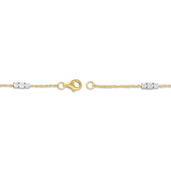 Thumbnail Image 3 of KAY Lab-Grown Diamonds Mom Station Bracelet 1/2 ct tw 18K Yellow Gold-Plated Sterling Silver 7"