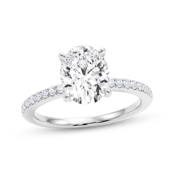 Now + Forever Certified Oval-Cut Diamond Engagement Ring 2-1/5 ct tw 14K White Gold