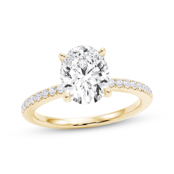 Now + Forever Certified Oval-Cut Diamond Engagement Ring 2-1/5 ct tw 14K Yellow Gold