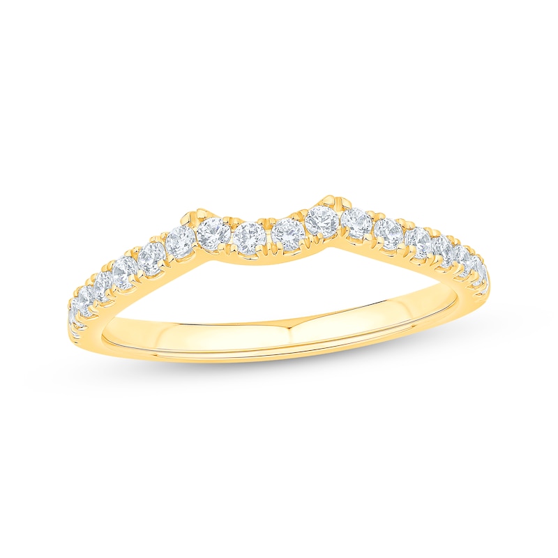 Main Image 7 of Now + Forever Round-Cut Diamond Wedding Band 1/3 ct tw 14K Yellow Gold