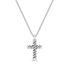 Thumbnail Image 1 of Men's Chain Link Cross Necklace Black Ion-Plated Stainless Steel 24&quot;