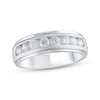 Thumbnail Image 0 of Men's Lab-Created Diamonds by KAY Wedding Band 1 ct tw 14K White Gold