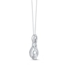Thumbnail Image 2 of KAY Lab-Grown Diamonds Emerald-Cut Infinity Swirl Necklace 1/2 ct tw 14K White Gold 18&quot;