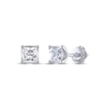Thumbnail Image 0 of THE LEO Legacy Lab-Created Diamond Princess-Cut Solitaire Stud Earrings 1 ct tw 14K White Gold (F/VS2)
